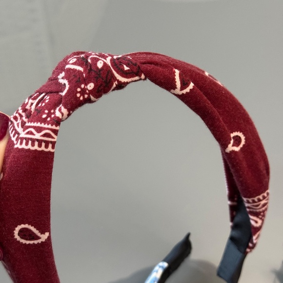 Lot of 2, custom, handmade, handkerchief, headbands (purchased from Etsy) - Picture 2 of 9